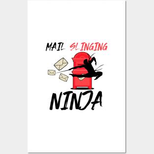 Mail Slinging Ninja Posters and Art